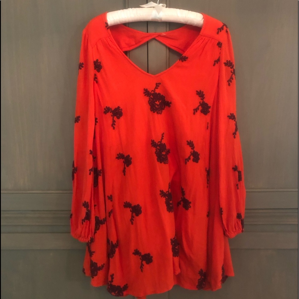 Free People orange dress